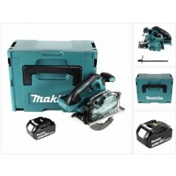 Makita DCS 553 T1J Scie Circulaire à Main 18V 150 Mm Brushless + 1x Batterie 5,0Ah + Coffret Makpac - Sans Chargeur