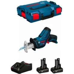 Scie Sabre BOSCH GSA 12V-14 (2 X 6,0 Ah GAL12V-40 L-Boxx 102)