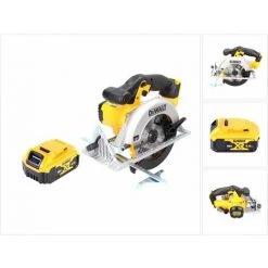 DeWalt DCS 391 N Scie Circulaire Sans Fil 18V 165 Mm + 1x Batterie 5,0Ah + Lame De Scie - Sans Chargeur
