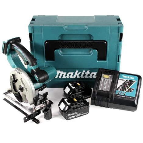 Makita DSS 501 RTJ Scie Circulaire Sans Fil 136 Mm 18V Li-ion + 2x Batteries 5,0 Ah + Chargeur + Coffret De Transport Makpac 2 Makita DSS 501 RTJ Scie Circulaire Sans Fil 136 Mm 18V Li-ion + 2x Batteries 5,0 Ah + Chargeur + Coffret De Transport Makpac – Image 2