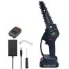 BRIDAY Mini Scie à Chaîne électrique 24V 12.7CM, Mini Tronçonneuse à Main électrique Avec 1 Batteries, 1 Charge
