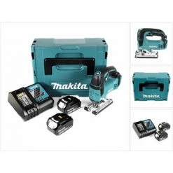 Makita DJV 182 RG1J Scie Sauteuse Sans Fil 18V Brushless + 2x Batteries 5,0Ah + Chargeur + Coffret