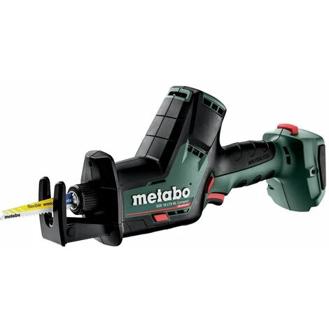 METABO® Metabo Scie Sabre Sans Fil SSE 18 LTX BL Compact, Carton, Sans Batterie Et Chargeur - 602366850 1 METABO® Metabo Scie Sabre Sans Fil SSE 18 LTX BL Compact, Carton, Sans Batterie Et Chargeur - 602366850