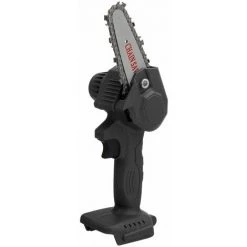 MOHOO 1888V 4 Pouces Scie à Chaine électrique à Une Main Scie à Chaine Sans Fil Jardin Scie à Bois Coupeur De Bois (noir Sans Batterie)