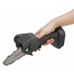MOHOO 1888V 4 Pouces Scie à Chaine électrique à Une Main Scie à Chaine Sans Fil Jardin Scie à Bois Coupeur De Bois (noir Sans Batterie) -Scie électrique portative Soldes 30326937 4