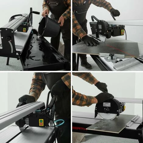 EBERTH 900 Mm Coupe Carrelage électrique Avec Laser (Pivotant Progressivement Jusquà 45°, 25 Mm Profondeur De Coupe, Disque En Diamant) Coupe Carreaux Machine à Découper 4 EBERTH 900 Mm Coupe Carrelage électrique Avec Laser (Pivotant Progressivement Jusquà 45°, 25 Mm Profondeur De Coupe, Disque En Diamant) Coupe Carreaux Machine à Découper – Image 4