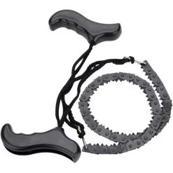 ABCRITAL Scie À Chaîne Portative À Main Tronçonneuse À Chaîne Manuelle En Métal Léger Accessoire De Survie D'Urgence En Plein Air -Scie électrique portative Soldes 30777766 2