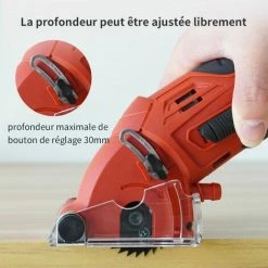 COOFIX 400w Mini Scie Circulaire Coupe De Bois Outil électrique Portable Multifonctionnel -Scie électrique portative Soldes 31061655 3
