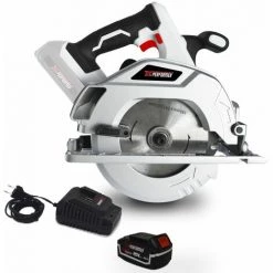 Scie Circulaire 20V - X-Performer XPCS20LI-BL 5100t/min - 185mm - 0-45° - Base En ALU - BATTERIE XPBAT4A + Chargeur