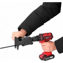 HAPPYSHOPPING Modele Noir Perceuse Electrique Scie Electrique Modifiee, Scie Alternative Electrique, Scie Sabre Domestique, Perceuse Electrique Pour Scie Sauteuse -Scie électrique portative Soldes 32002232 5