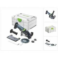 Festool DSC-AGC 18-125 FH EB-Basic Système De Tronçonnage Sans Fil à Main Levée 18 V, 125 Mm + Coffret - Sans Batterie, Sans Chargeur (suite Du Modèle 575759), (576829)