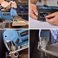 BLACKPINE - Scie Sauteuse 900W Scie Électrique 6 Vitesse Réglable Angle Max 45° Taux De Coupe 3000 SPM Avec Lame De Coupe De L’alumi -Scie électrique portative Soldes 32703006 4