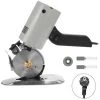 HAPPYSHOPPING Machine De Decoupe De Couteau Rond Ciseaux Electriques Machine De Decoupe De Tissu Electrique Portable Machine De Decoupe De Tissu TY-90B Norme Europeenne Sans Beurre