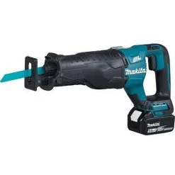 BANYO Scie Sabre Sans Fil MAKITA DJR187RT 18V Avec 1x Batterie 5,0 Ah,chargeur Et Régulateur