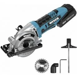 WESCO TOOL WESCO 18V Scie Circulaire Avec Batterie Li'ion 2.0Ah, Lame De 85 Mm WS2978