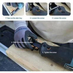 WESCO TOOL 800W Scie Sabre, Vitesse 2700 Tr/min, Course De 20 Mm WESCO WS3657.1 -Scie électrique portative Soldes 33267260 5