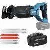 WESCO TOOL WESCO 18V Scie Sabre Sans Fil, Batterie Li-ion 4.0Ah, Vitesse à 300SPM WS2947.1