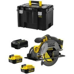 STANLEY FATMAX V20 Scie Circulaire STANLEY FatMax SFMCS500M2T (2 X 4,0 Ah Chargeur TSTAK VI)