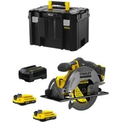 STANLEY FATMAX V20 Scie Circulaire STANLEY FatMax SFMCS500D2T (2 X 2,0 Ah Chargeur TSTAK VI)