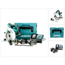 Makita DHS 710 RFJ Scie Circulaire Portative 190 Mm 36 V Li-Ion + 2x Batteries 3.0 Ah + Chargeur + Coffret Makpac Avec Insert