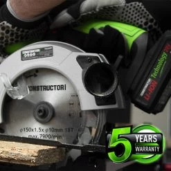 CONSTRUCTOR Scie Circulaire Max 20V + Batterie 4Ah + Chargeur -Scie électrique portative Soldes 33559667 4