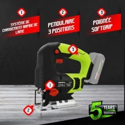 CONSTRUCTOR SCIE SAUTEUSE MAX 20V + BAT.4AH + CHARG. -Scie électrique portative Soldes 33742879 3