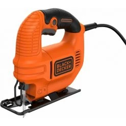 BLACK & DECKER KS501-QS Scie Sauteuse Filaire - 400 W - Bois : 65 Mm -Acier : 5 Mm - Coupe Biaises : 45° - 1 Lame Bois