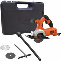 BLACK & DECKER Mini Scie Circulaire Filaire 400W - 3600 Trs/minute BLACK+DECKER BES510K-QS