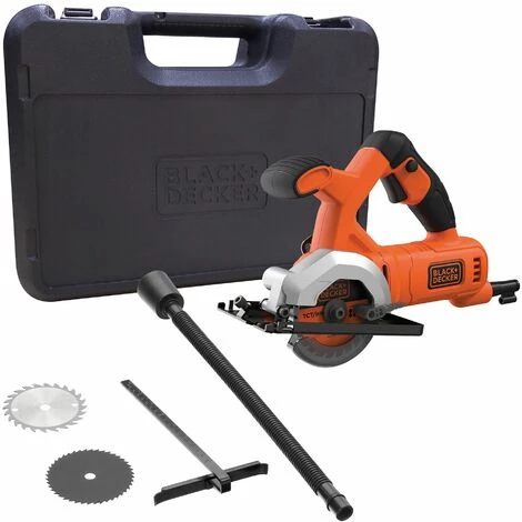 BLACK & DECKER Mini Scie Circulaire Filaire 400W - 3600 Trs/minute BLACK+DECKER BES510K-QS 1 BLACK & DECKER Mini Scie Circulaire Filaire 400W - 3600 Trs/minute BLACK+DECKER BES510K-QS