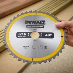 DEWALT DT1953-QZ - Tationarylame De Cie Circulaire 216x30mm 40D ATB -5 ° -Scie électrique portative Soldes 34661687 3