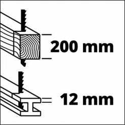 Einhell Scie Universelle Sans Fil TE-AP 18/28 Li BL-Solo Power X-Change (18V, Moteur Sans Charbon, Poignée Principale Orientable, Fonction Anti-vibration) Livré Sans Batterie Ni Chargeur -Scie électrique portative Soldes 35102400 5