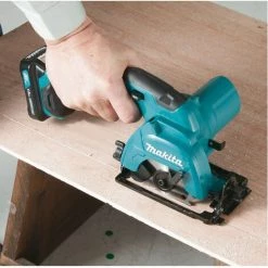 Scie Circulaire 10.8V Li-ion 4.0Ah CXT Ø85 Mm MAKITA - HS301DSMJ -Scie électrique portative Soldes 35214049 4