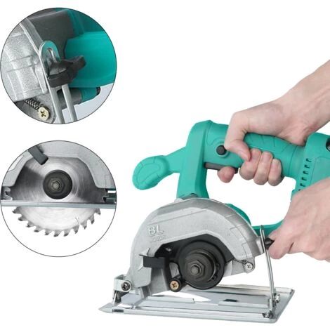 Bsioff Professional Scie Circulaire ¨¦lectrique(900 W,Lame De Scie Circulaire:110 Mm,Profondeur De Coupe:30 Mm) Bleu 4 Bsioff Professional Scie Circulaire ¨¦lectrique(900 W,Lame De Scie Circulaire:110 Mm,Profondeur De Coupe:30 Mm) Bleu – Image 4