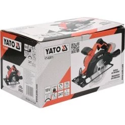 YATO Scie Circulaire Sans Batterie 165 Mm 18 V -Scie électrique portative Soldes 35654300 4