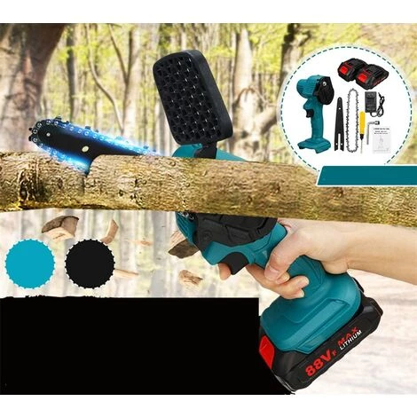 TIGA MUSTOOL Scie à Chaine électrique 6 Pouce 1200W 88V 2 Batteries 4 TIGA MUSTOOL Scie à Chaine électrique 6 Pouce 1200W 88V 2 Batteries – Image 4