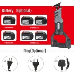 ASUPERMALL 21V Scie Alternative Sans Fil Scie Electrique Portative De Grande Puissance Pour Le Bois/Le Pvc/Le Metal -Scie électrique portative Soldes 36711924 5