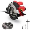OXEO Scie Circulaire Avec Guide Laser 1200w - Livré Avec 2 Disques : Un Disque 24 Dents Et Un Disque 60 Dents