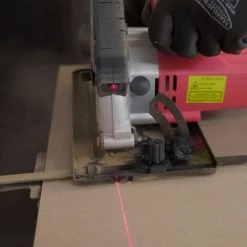 OXEO Scie Circulaire Avec Guide Laser 1200w - Livré Avec 2 Disques : Un Disque 24 Dents Et Un Disque 60 Dents -Scie électrique portative Soldes 36824577 3