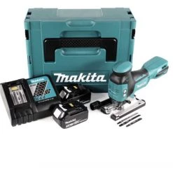 Makita DJV 181 RFJ Scie Sauteuse Pendulaire Sans Fil 18V Brushless + 2x Batteries 3,0Ah + Chargeur + Coffret Makpac -Scie électrique portative Soldes 40586671 3