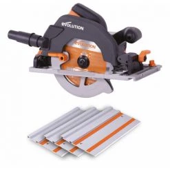 Evolution R185CCSX 110v 185mm Multi-Material Circular Saw 3x340mm Tracks