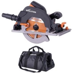 Evolution R185CCSXPLUS 110v 185mm Multi-Material Premium Circular Saw With Bag
