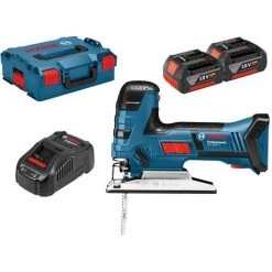Bosch GST18VLIS 18v 2x5Ah Li-ion Cordless Jigsaw Kit