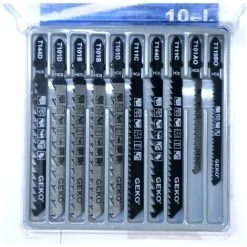 GISAM Scie Sauteuse 21V 2Batterie 10PC Lame De Scie -Scie électrique portative Soldes 41424750 5