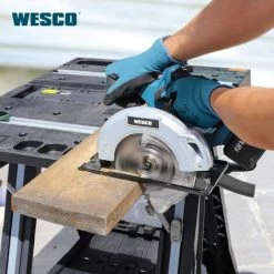 WESCOTOOLS Scie Circulaire Sans Fil 18V Li-ion 4.0Ah, 165mm WESCO WS2316.1 -Scie électrique portative Soldes 42308355 5