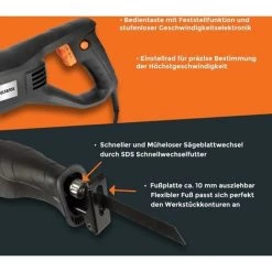 Deltafox Scie Sabre - 800W 7 Deltafox Scie Sabre - 800W -Scie électrique portative Soldes 43244784 3