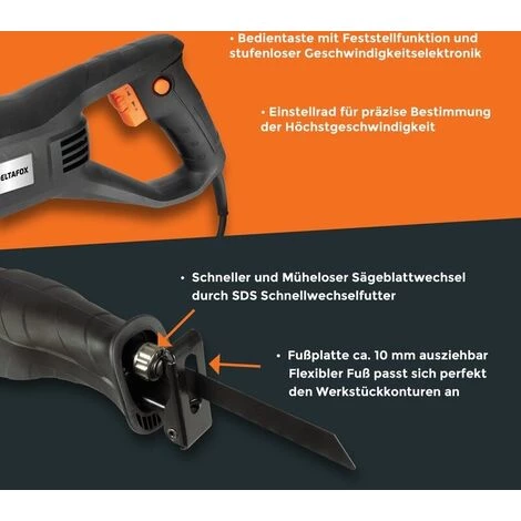 Deltafox Scie Sabre - 800W 3 Deltafox Scie Sabre - 800W – Image 3