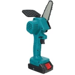 Mini Scie à Chaine Sans Fil électrique 2400W 18V 4" Avec 2 Batteries 18V Bleu Coxolo -Scie électrique portative Soldes 43537437 3