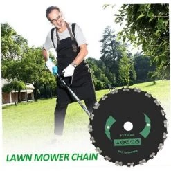 SUN FLOWERIT Universal 20 Dents Faucheuse Lame à Angle Droit Scie à Chaîne Lame De Scie Débroussailleuse Disque De Jardin Accessoires Machine+Lame Triangulaire -Scie électrique portative Soldes 43632832 2