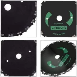 SUN FLOWERIT Universal 20 Dents Faucheuse Lame à Angle Droit Scie à Chaîne Lame De Scie Débroussailleuse Disque De Jardin Accessoires Machine+Lame Triangulaire -Scie électrique portative Soldes 43632832 4