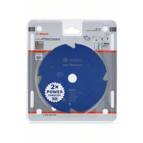 Bosch Lame De Scie Circulaire Expert Pour Fibrociment, 160 X 1,8 / 1,2 X 20, 4 Dents 2 Bosch Lame De Scie Circulaire Expert Pour Fibrociment, 160 X 1,8 / 1,2 X 20, 4 Dents – Image 2